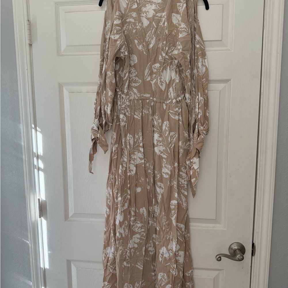Chic Long Sleeve Floral Dress